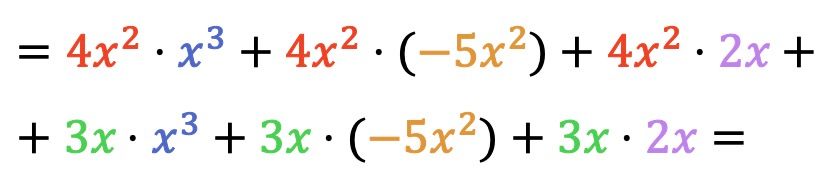 multiplicacion de polinomios paso a paso