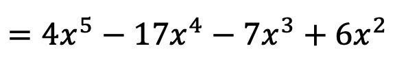 resultado multiplicacion de polinomios