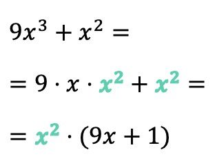 algebra factor comun de x al cuadrado