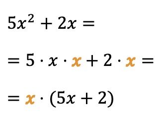 extraer factor comun en expresiones algebraicas