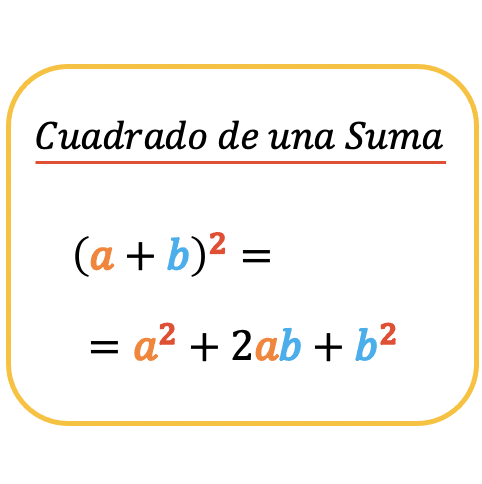 formula del cuadrado de una suma