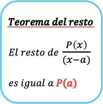 teorema del resto