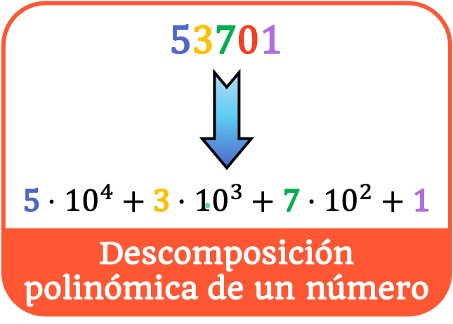descomposición o expresión polinómica de un número