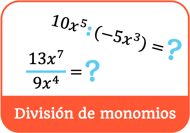 división de monomios