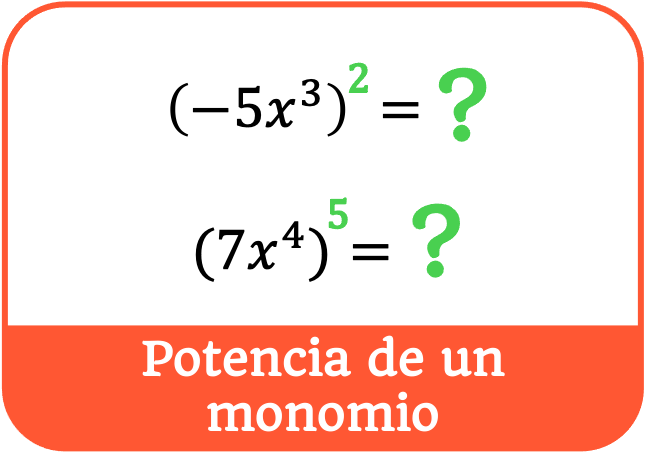 potencia de un monomio