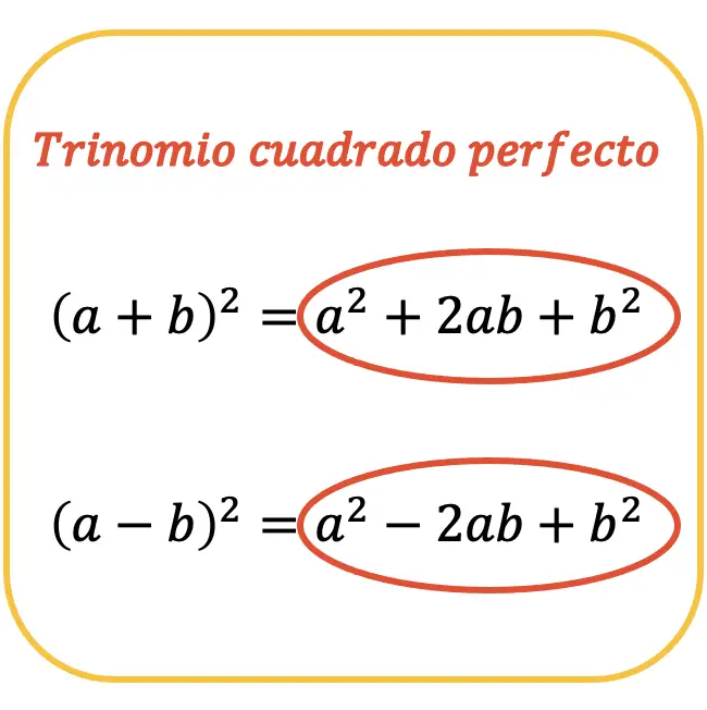 trinomio cuadrado perfecto