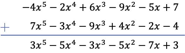 como se resuelve una resta de polinomios